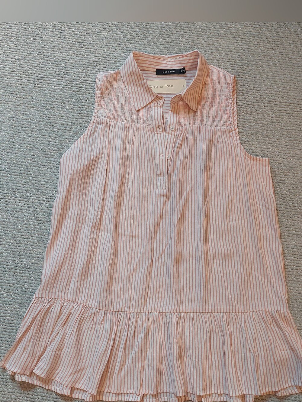 Doe & Rae Sleeveless Tunic Blouse